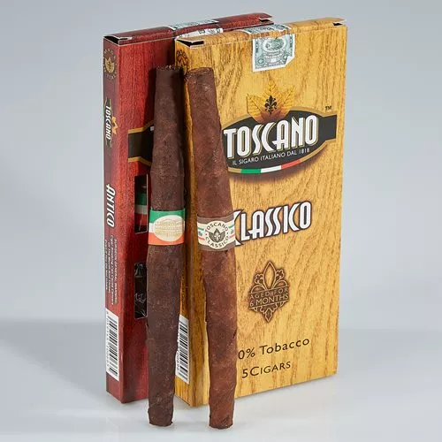 Toscano little cigars are cult cigars in Italy and many other countries